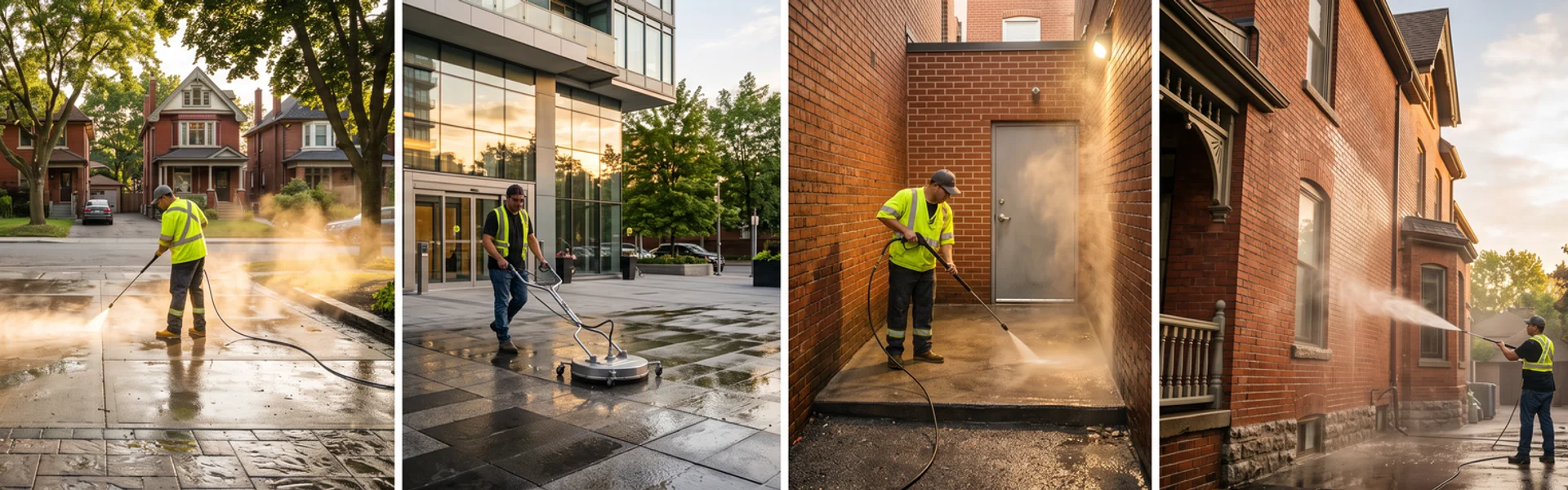 A selection of GTA exterior cleaning projects