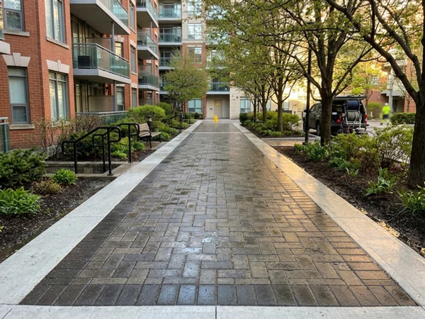 Strata and Condo Pressure Washing after cleaning
