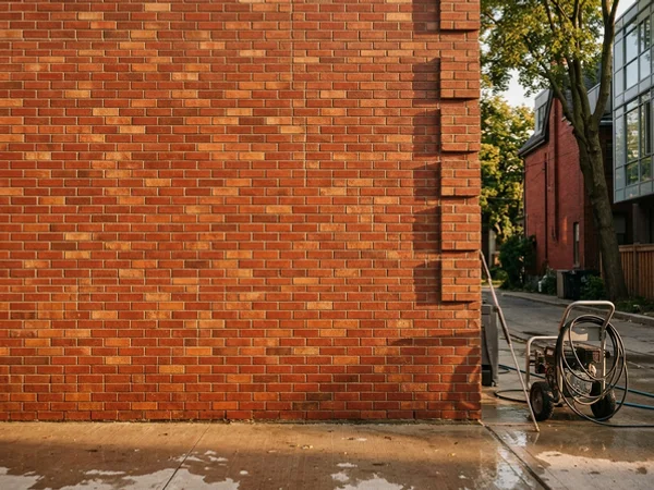Post-Construction Power Washing after cleaning