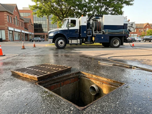Clean catch basin sump after hydrovac extraction